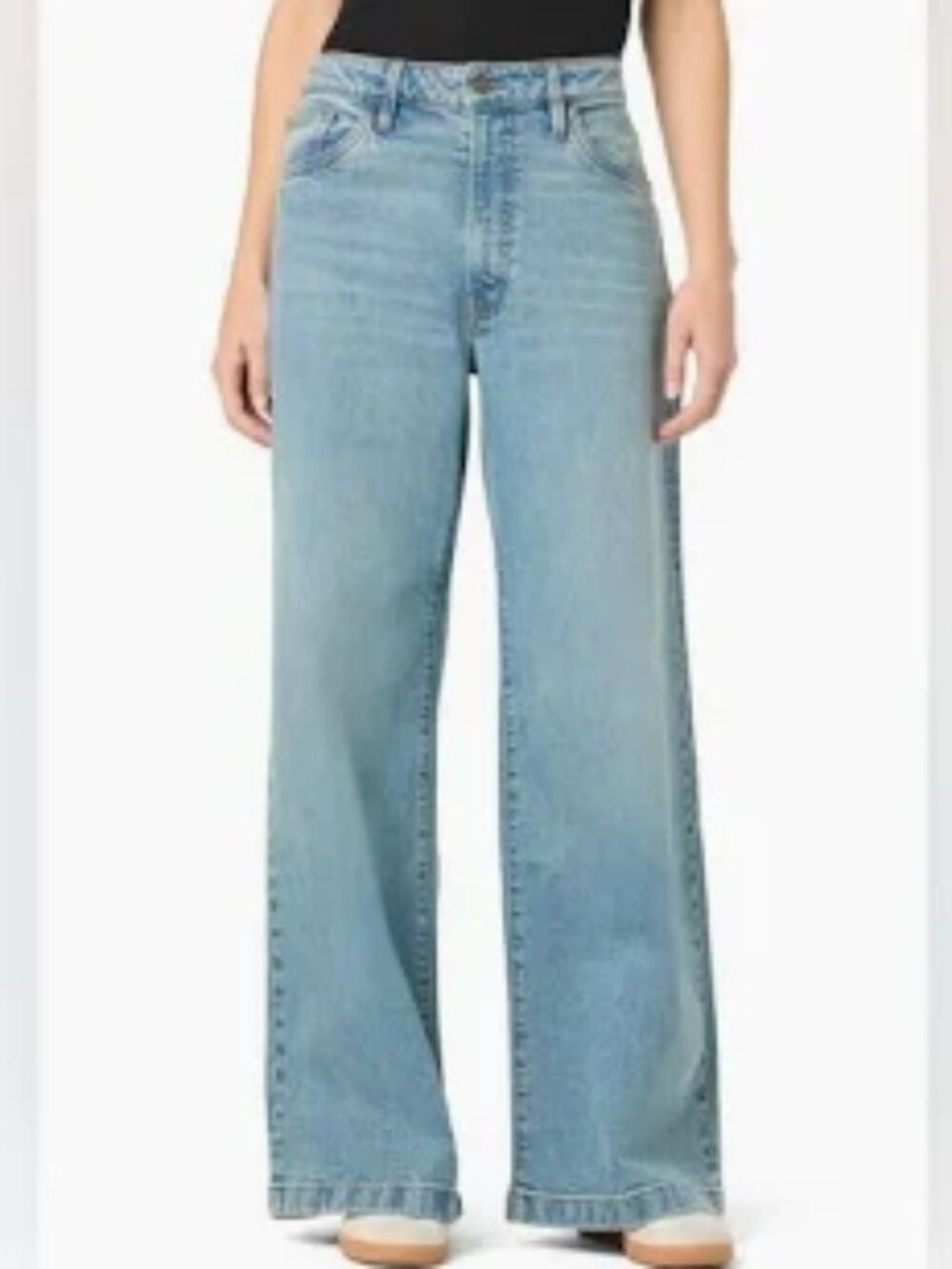 OAT NEW YORK COMFORT WEAVE DENIM RELAXED STRAIGHT LEG JEANS ELASTIC WAIST 8/29